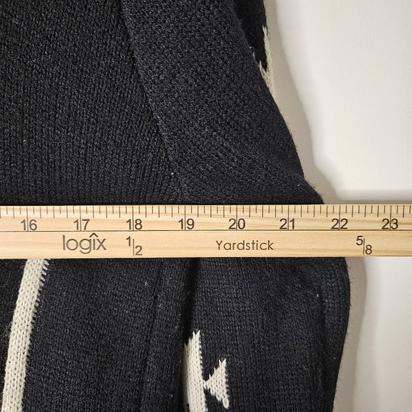 Aztec Southwestern Open Front Cardigan Waterfall Drape Cozy Knit Large/X-Large - Picture 10 of 16